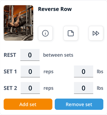 Build workout on your own easily